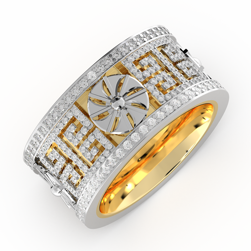 Mylos Ring with diamonds