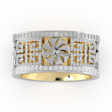 Mylos Ring with diamonds